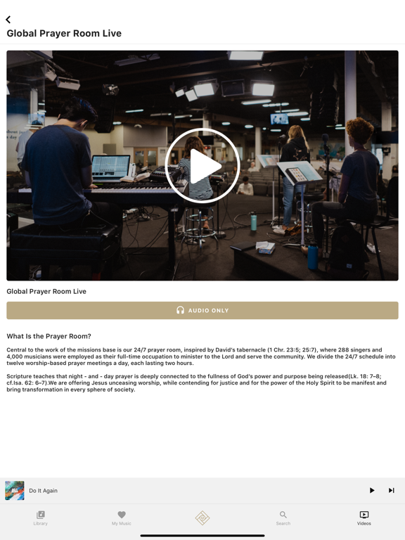 Unceasing Worship iPad screenshot 6 - Music app