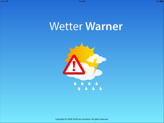 Wetter-Warner für iPadのおすすめ画像1