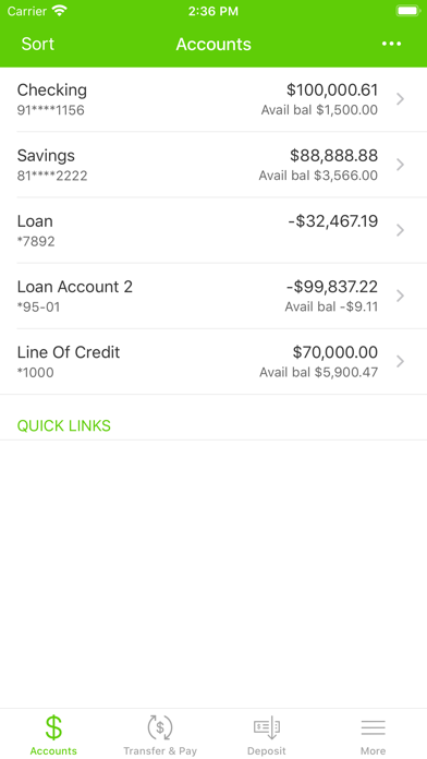 NWB Mobile Banking Screenshot