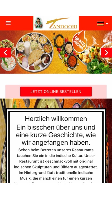 Tandoori Restaurant Screenshot