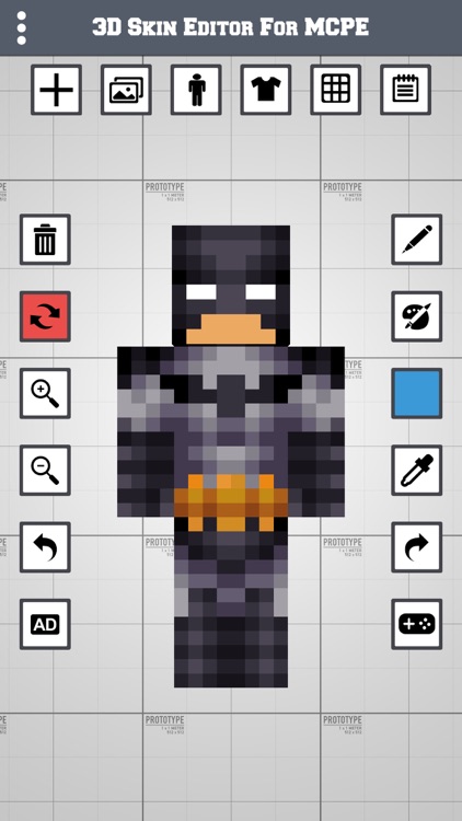 Skin Editor for Minecraft PE (3D) 