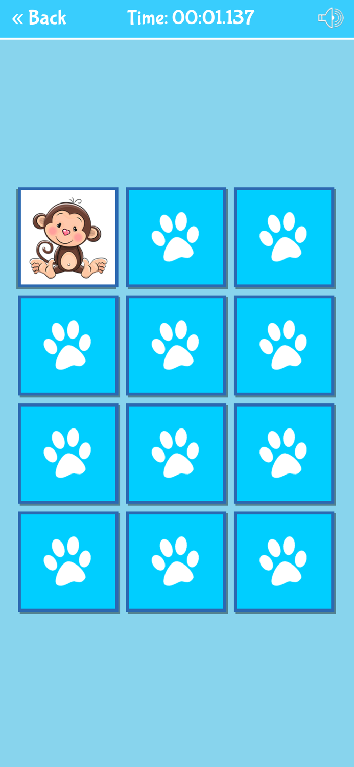 Funny Animals Memory Game