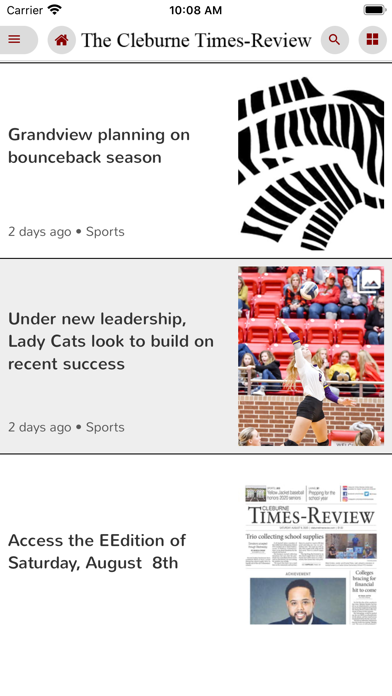 Cleburne Times-Review Screenshot