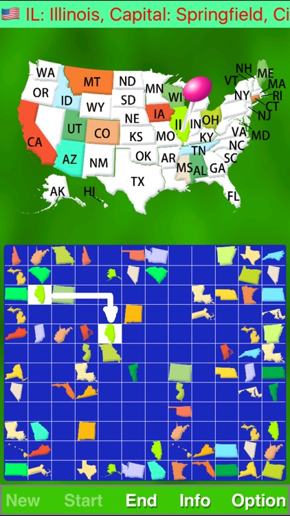 Map Solitaire - USA screenshot-4