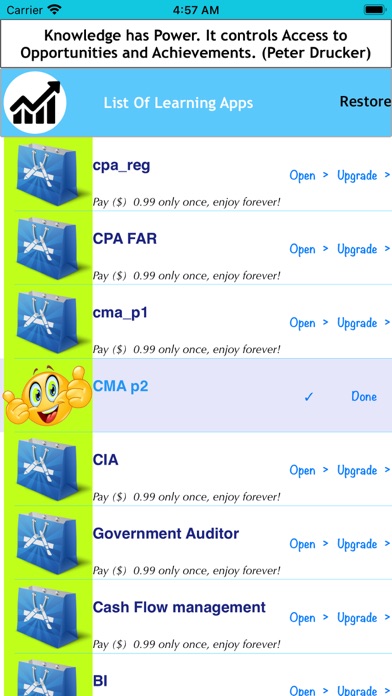 Management, Accounting & Audit Screenshot