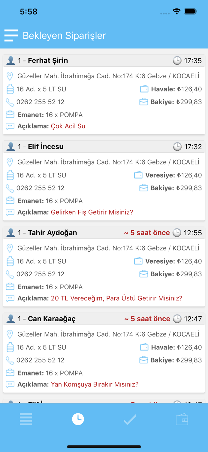 Aybit Tüp Su Araç Uygulaması