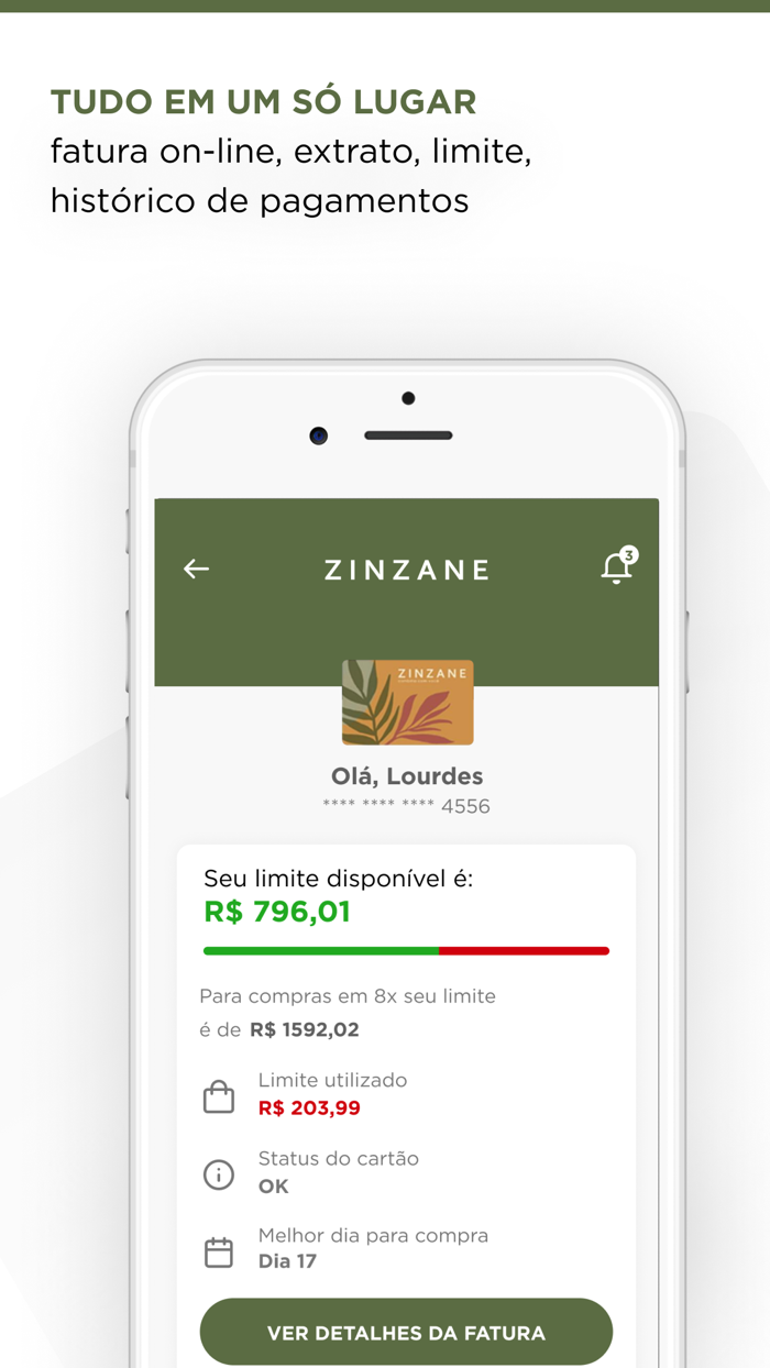 Cartão Zinzane
