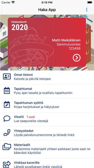 HAKA App Screenshot