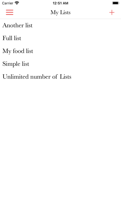 My Shopping List, Grocery list Screenshot