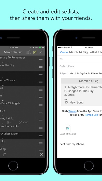 Tempo - Metronome with Setlist Screenshot
