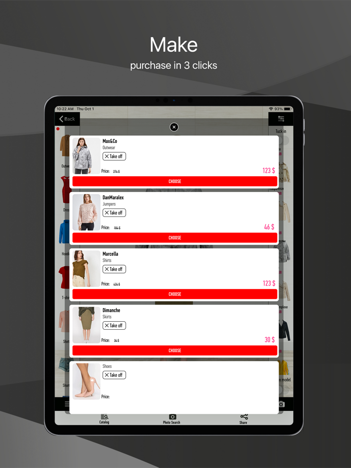 Virtual Fitting Room and Clothes