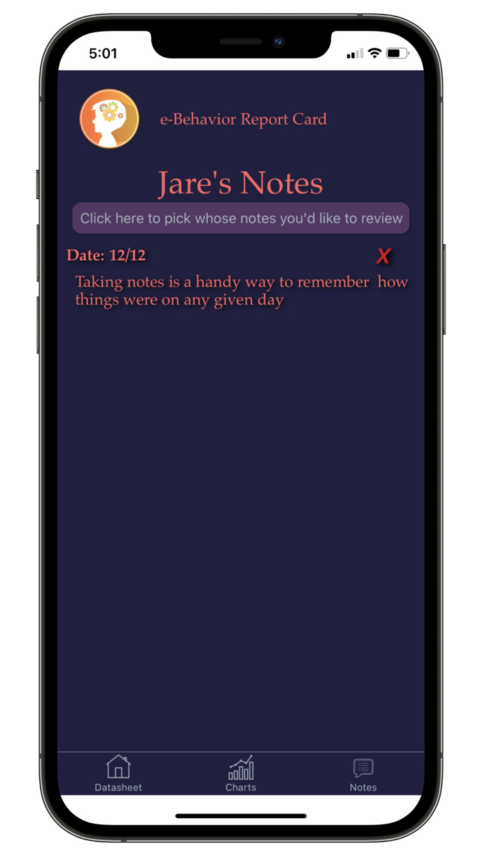 Behavior Report Card