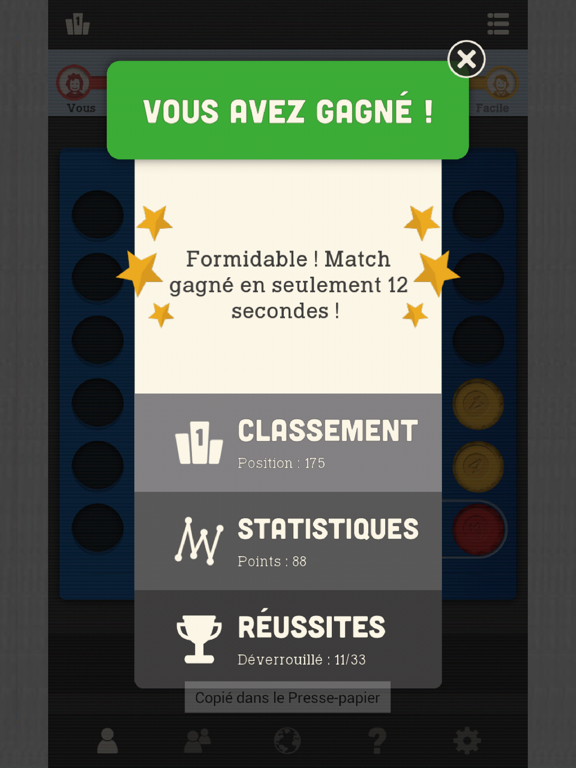 Screenshot #6 pour Aligne 4 - Les Jeux Classiques