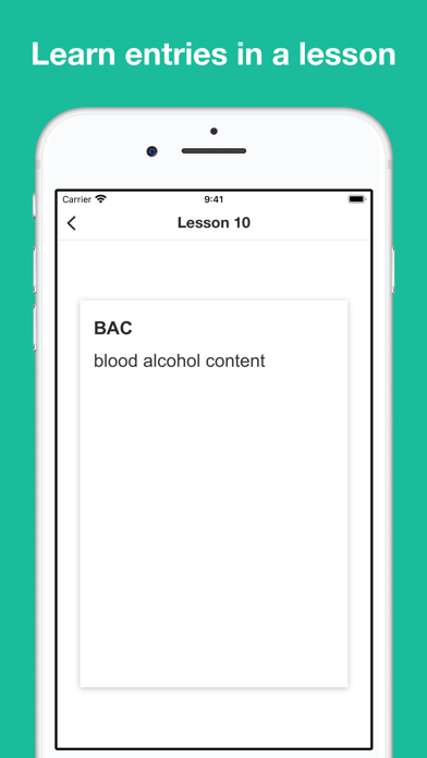 Medical Abbreviation Flashcard Screenshot