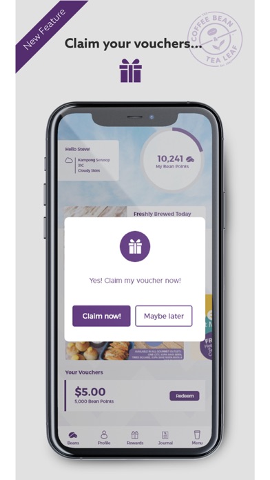 The Coffee Bean Brunei Rewards Screenshot