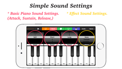 E Piano Synth - Keyboard Tiles Screenshot