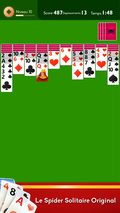 Screenshot #1 pour Spider Solitaire - Plus