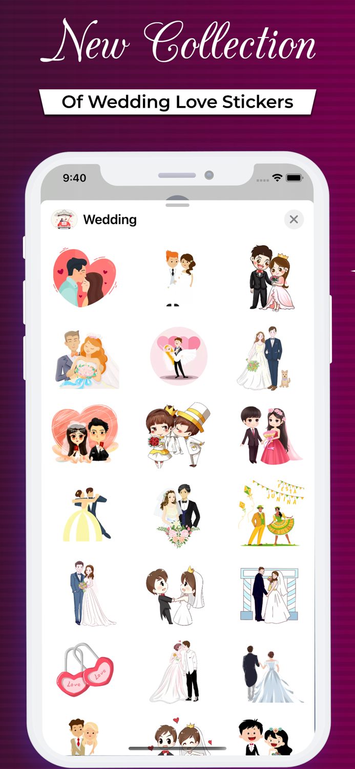 Wedding Love Stickers