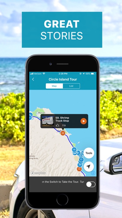 Oahu GPS Audio Tour Guide Screenshot