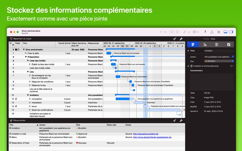 Screenshot #3 pour Merlin Project Express - Gantt