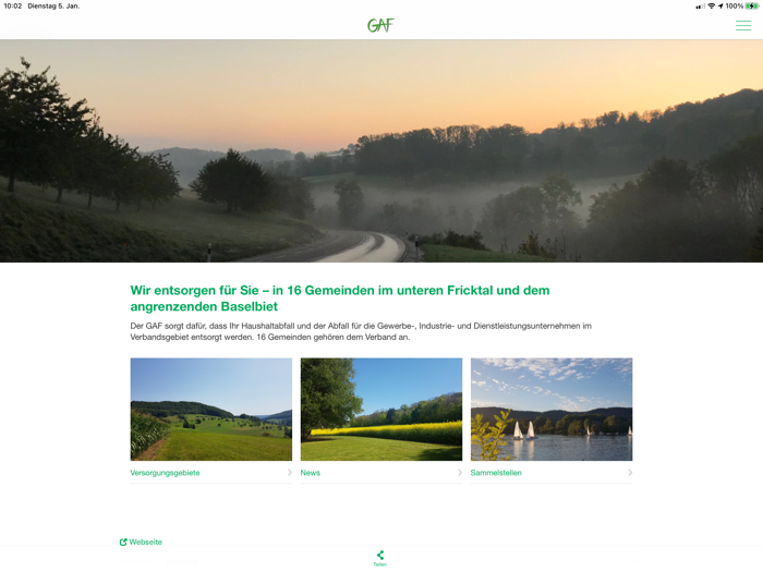 GAF Recyclingkalender