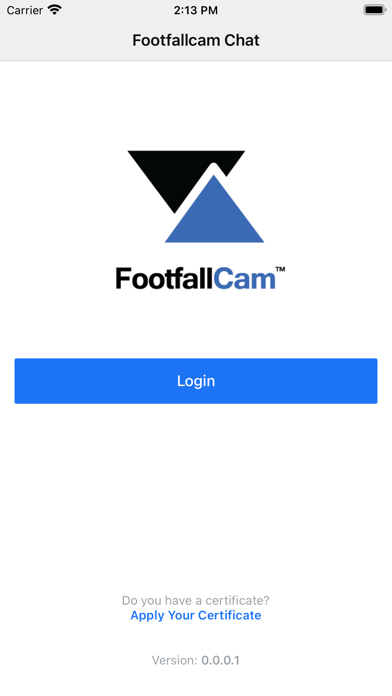 Footfallcam Support App Screenshot