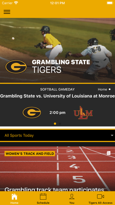 Grambling Athletics Screenshot