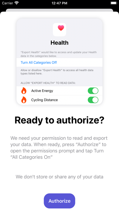 Screenshot #2 pour Export Health!
