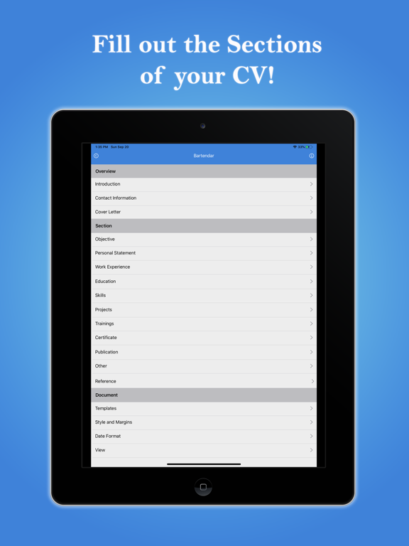 Screenshot #5 pour Quick Resume Builder–CV Maker