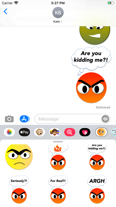grumpy stickers Screenshot