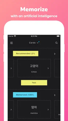 Game screenshot Memorize: Learn Korean Words mod apk