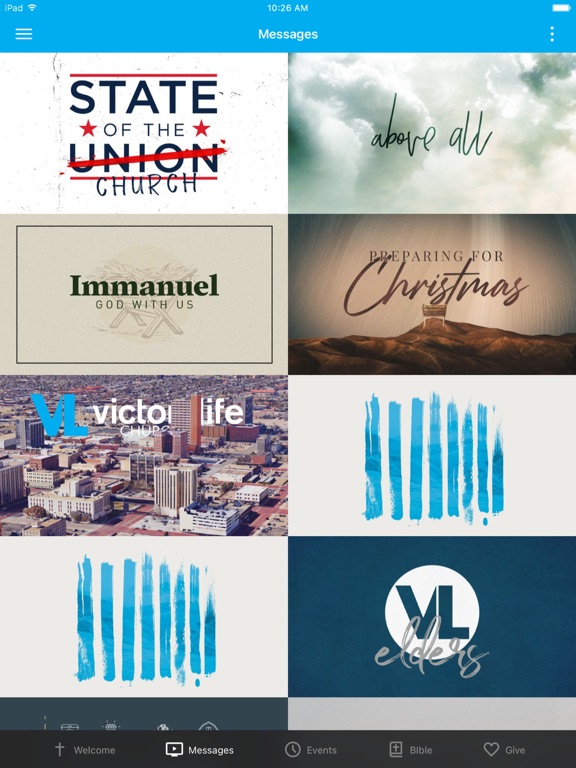 Victory Life Church iPad screenshot 2 - Lifestyle app