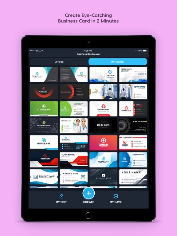 Screenshot #5 pour Business Card Maker, Visiting