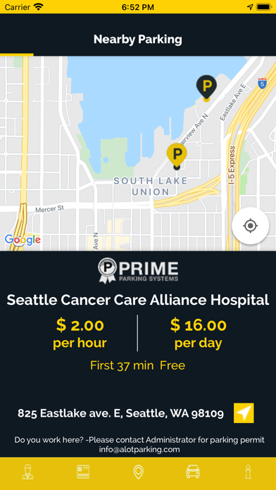 Screenshot 2 of ALOTParking App
