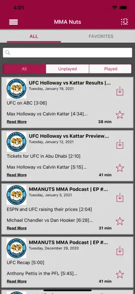 Game screenshot MMA Nuts - Podcast App hack