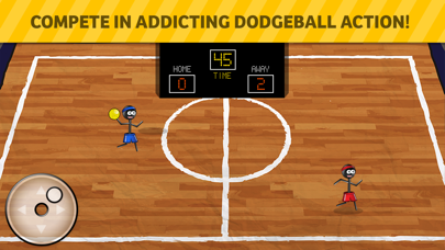 Stickman 1-on-1 Dodgeball screenshot 1