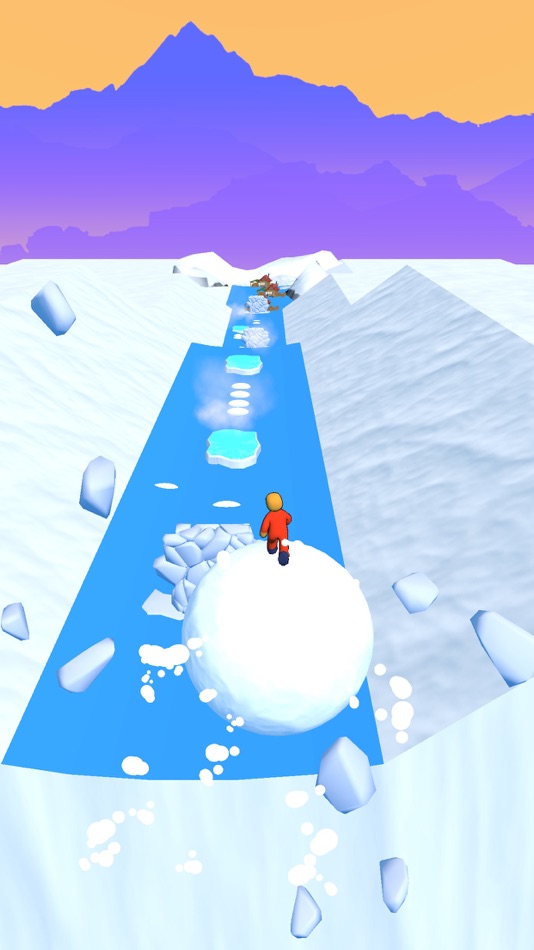 #4. Snowball Run! (iOS) 由: T Accelerator Inc.