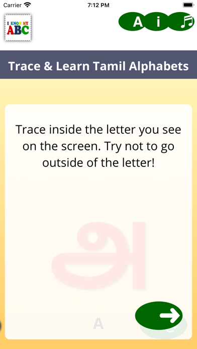 Screenshot #1 pour Learn Tamil Alphabets