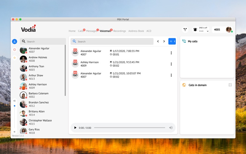 Screenshot #3 pour Vodia Phone Desktop