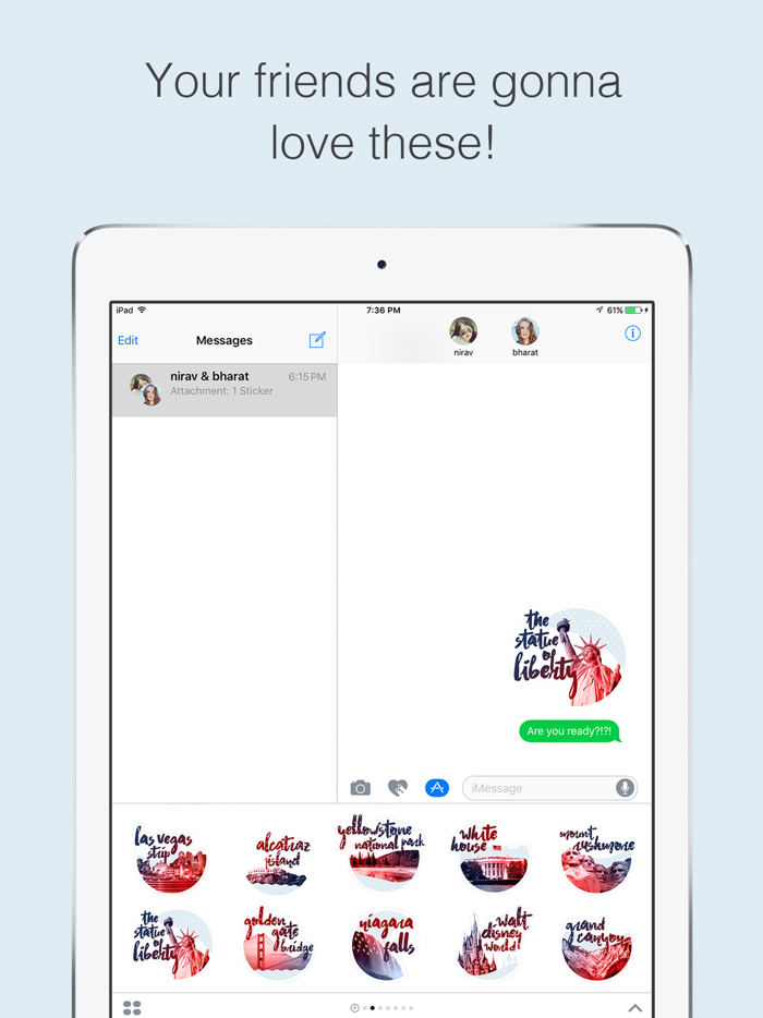 American Top Landmark Stickers