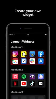 launch widgets iphone screenshot 1