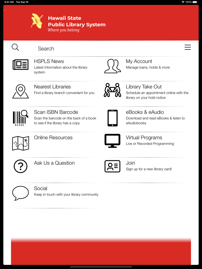 Hawaii State Pub Lib Sys App