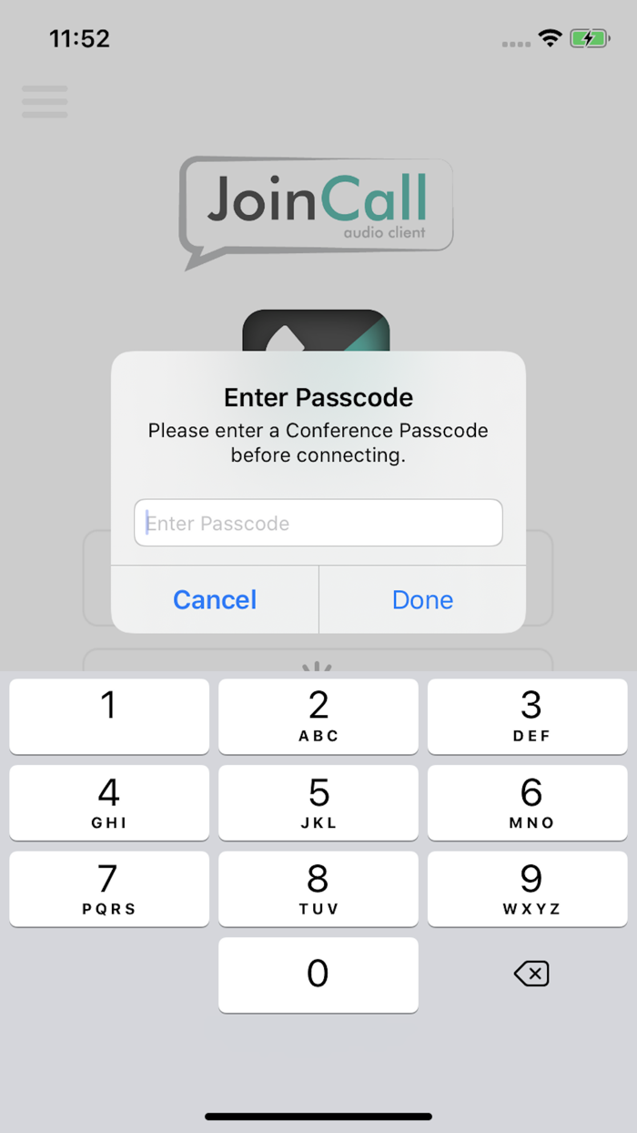 JoinCall Audio Client