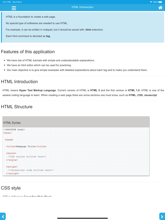 Screenshot #5 pour Learning HTML