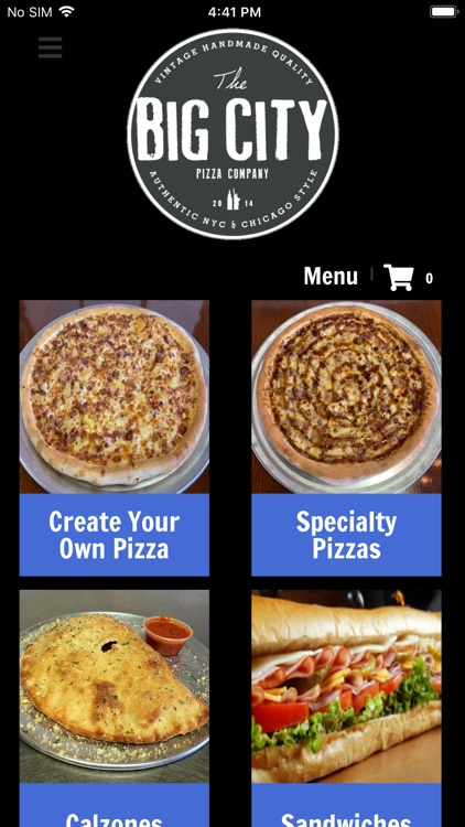 Big City Pizza Online Ordering