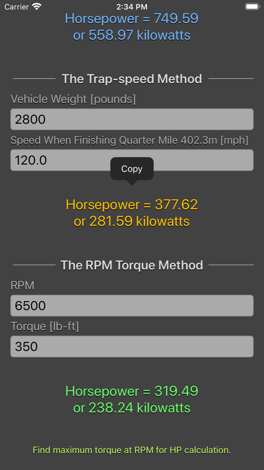 #7. Engine Horsepower Calculator (iOS) 由: Nitrio