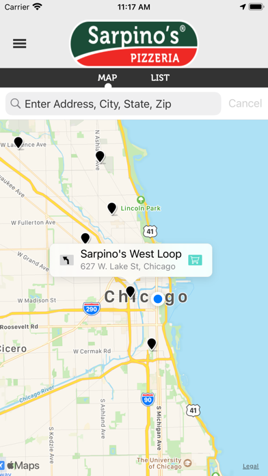 Sarpino's Pizzeria Screenshot