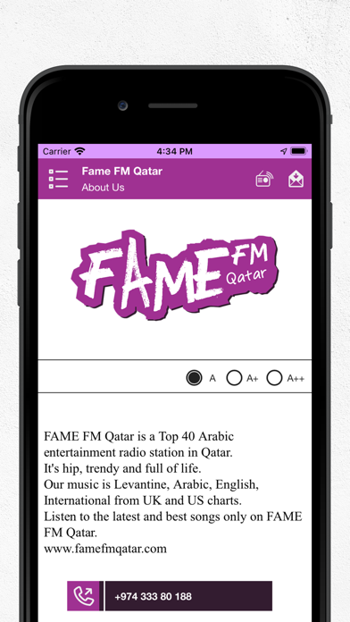 Fame FM Qatar Screenshot