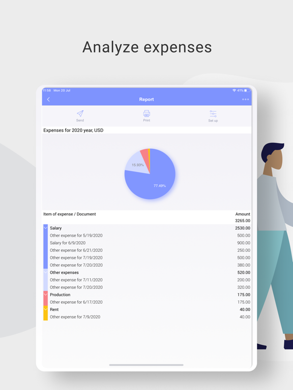 BOSS Small Business Accounting iPad screenshot 4 - Business app