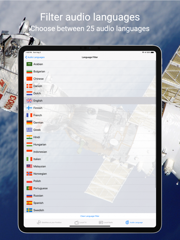 Satellite channels iPad screenshot 8 - Reference app